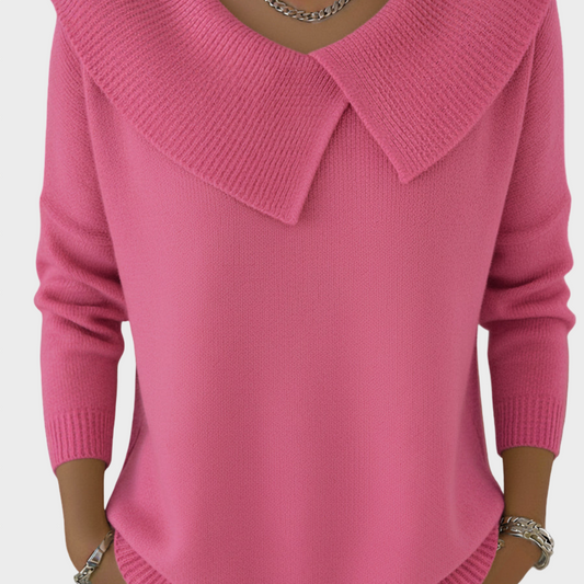 Tatiana - Camisola de Gola Elegante