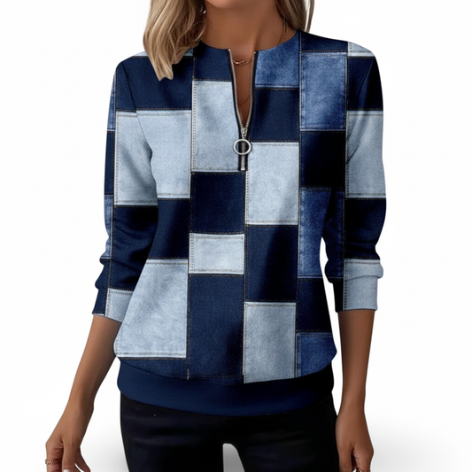 Patrícia - Blusa Padrão Estampado