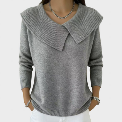 Tatiana - Camisola de Gola Elegante