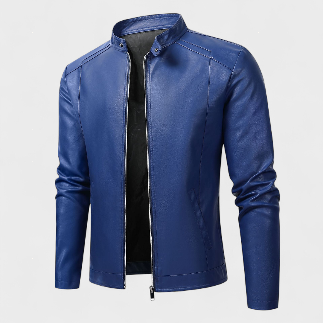 David - Casaco de Cabedal Sofisticado