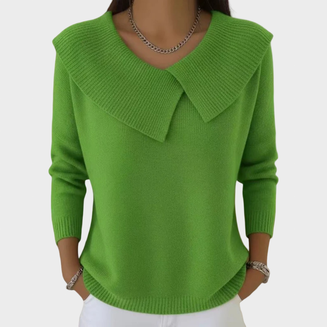 Tatiana - Camisola de Gola Elegante