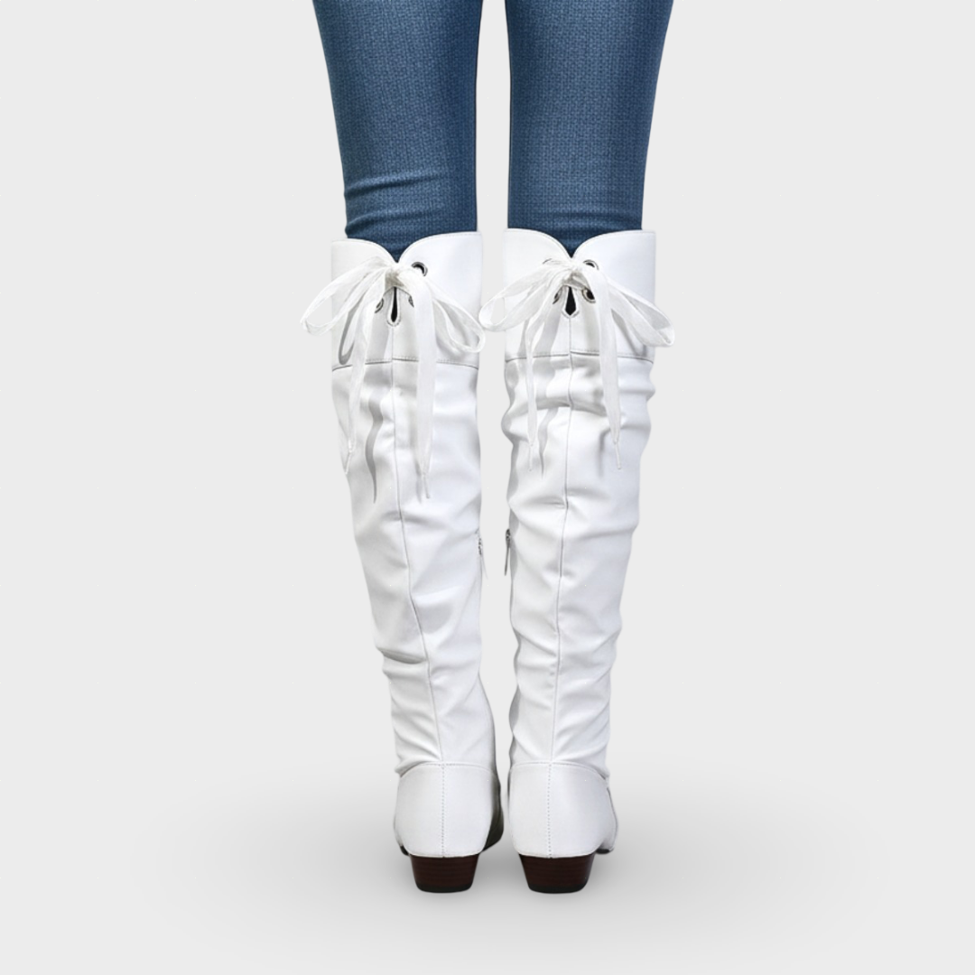 Violeta - Botas de Cano Alto Sofisticadas