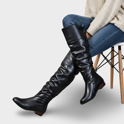 Violeta - Botas de Cano Alto Sofisticadas