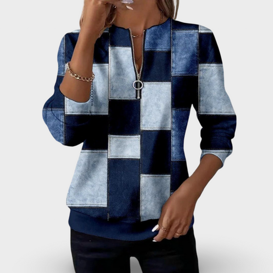 Patrícia - Blusa Padrão Estampado