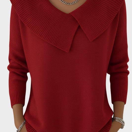 Tatiana - Camisola de Gola Elegante