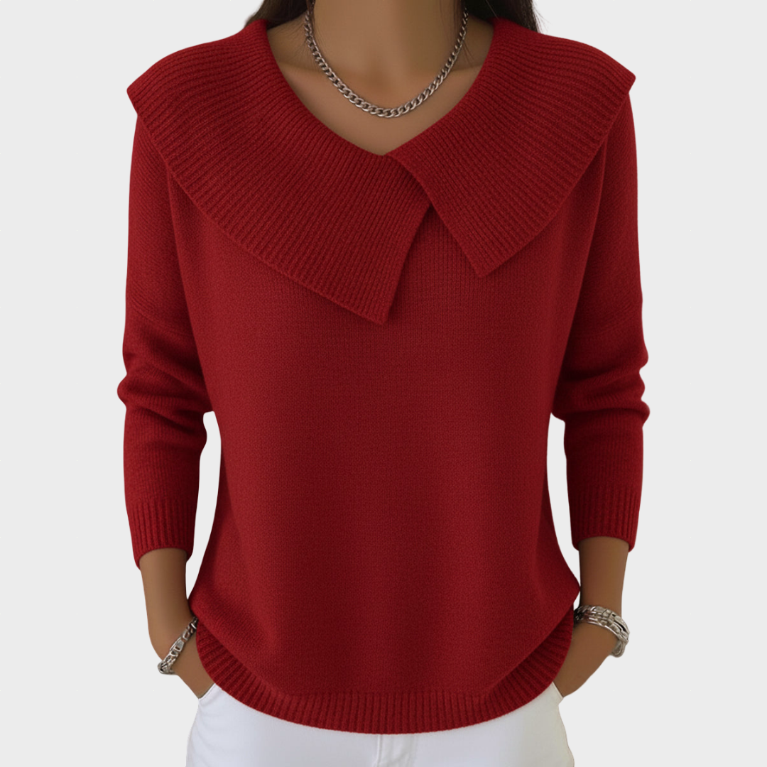 Tatiana - Camisola de Gola Elegante