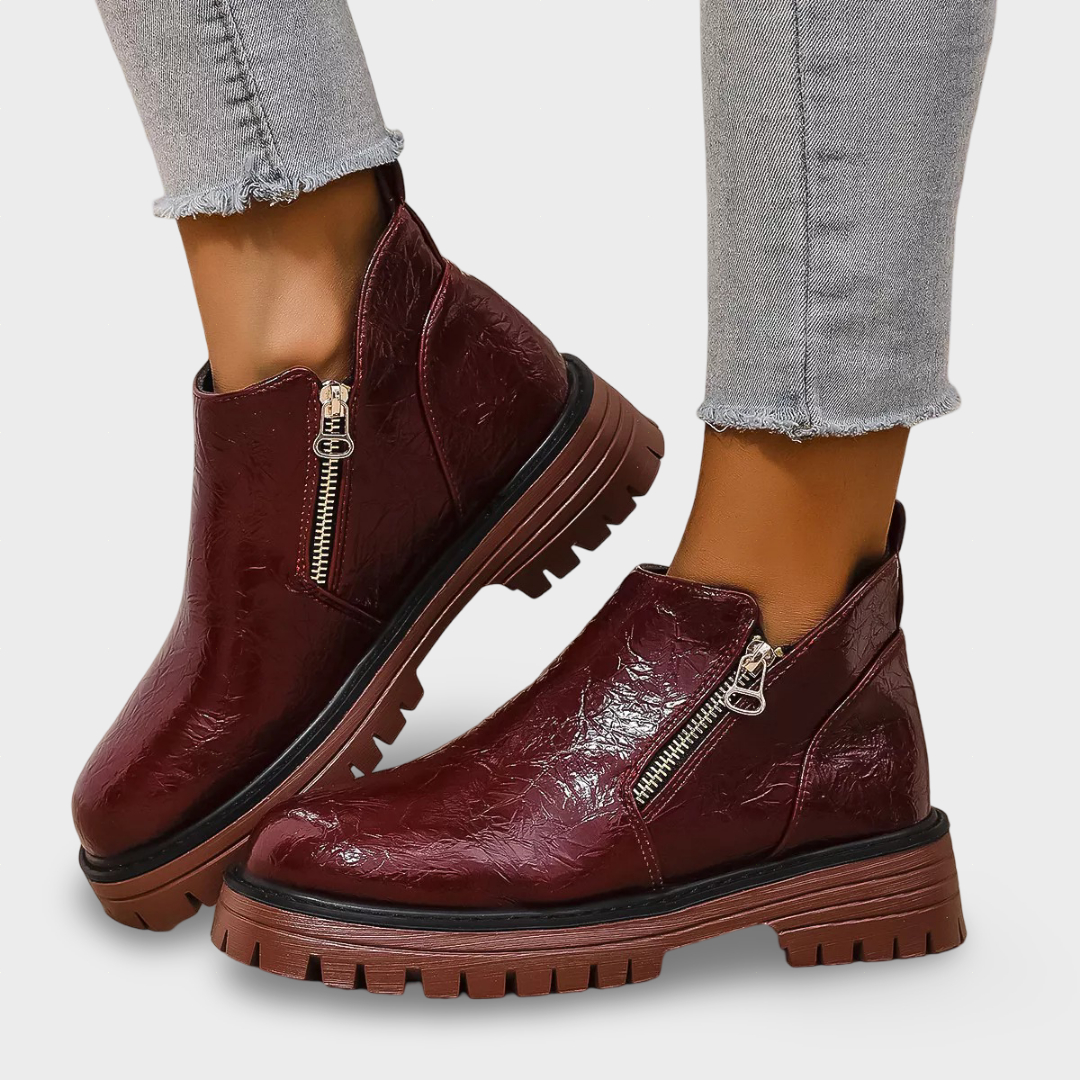 Helena - Bota de Pele Elegante