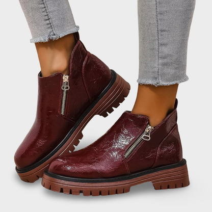 Helena - Bota de Pele Elegante