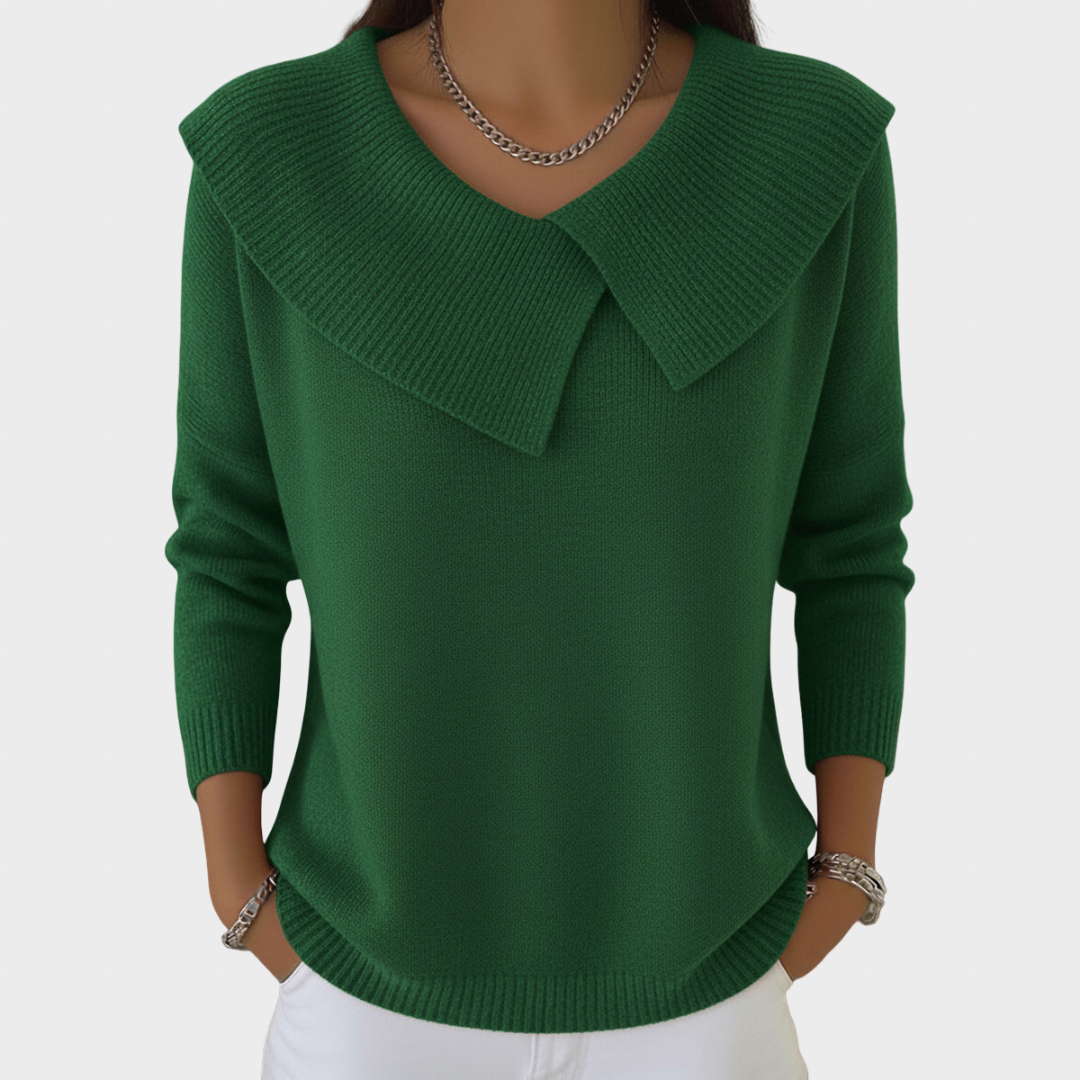 Tatiana - Camisola de Gola Elegante