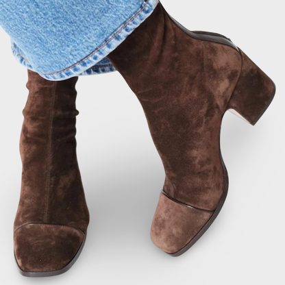 Olívia - Botins de Couro Sofisticados