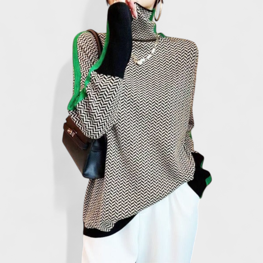 Vera - Camisola Elegante de Chevron