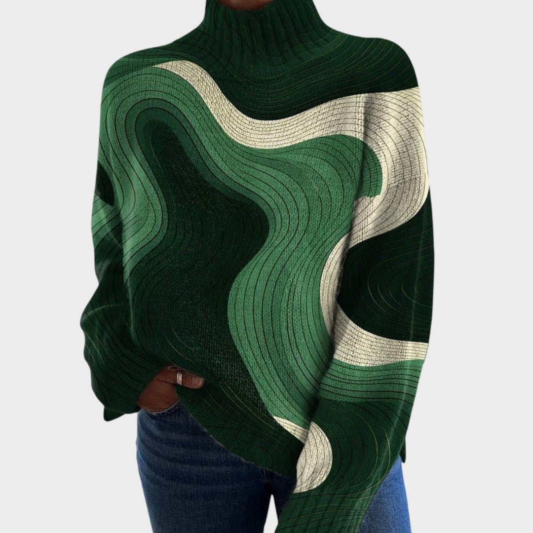 Laura - Camisola de Gola Alta Moderna