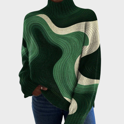 Laura - Camisola de Gola Alta Moderna