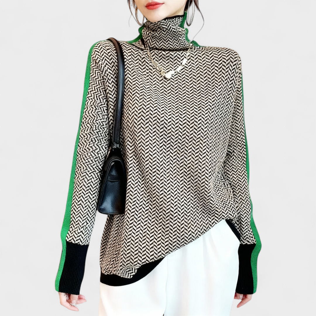 Vera - Camisola Elegante de Chevron