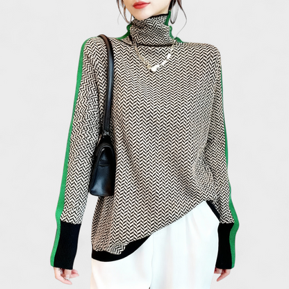 Vera - Camisola Elegante de Chevron