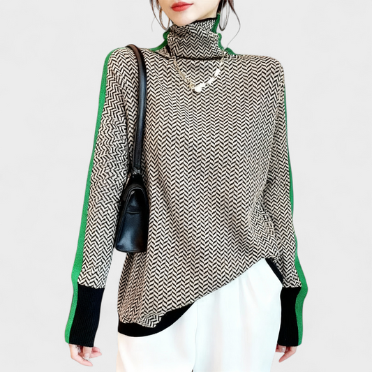 Vera - Camisola Elegante de Chevron