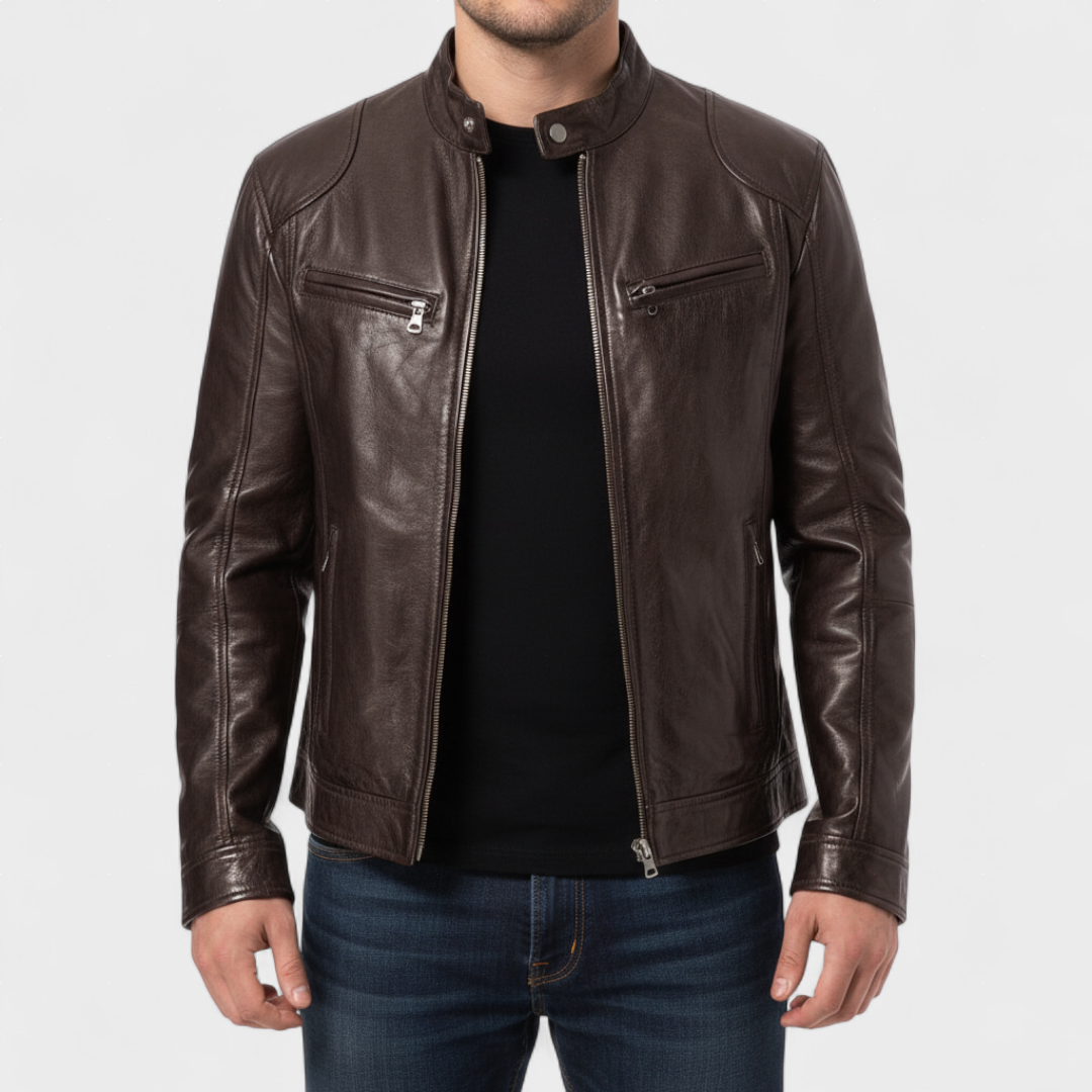 César - Casaco de Couro Premium