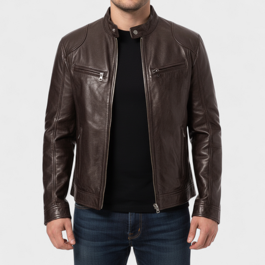 César - Casaco de Couro Premium