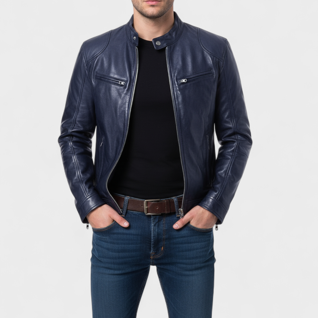 César - Casaco de Couro Premium