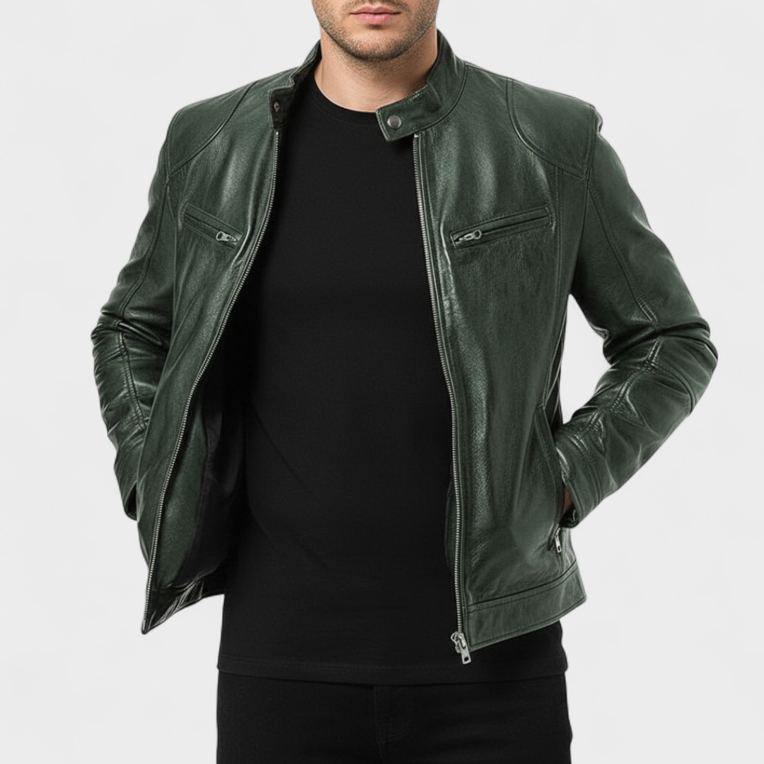 César - Casaco de Couro Premium