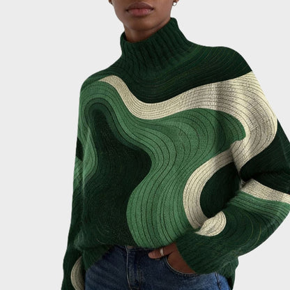 Laura - Camisola de Gola Alta Moderna