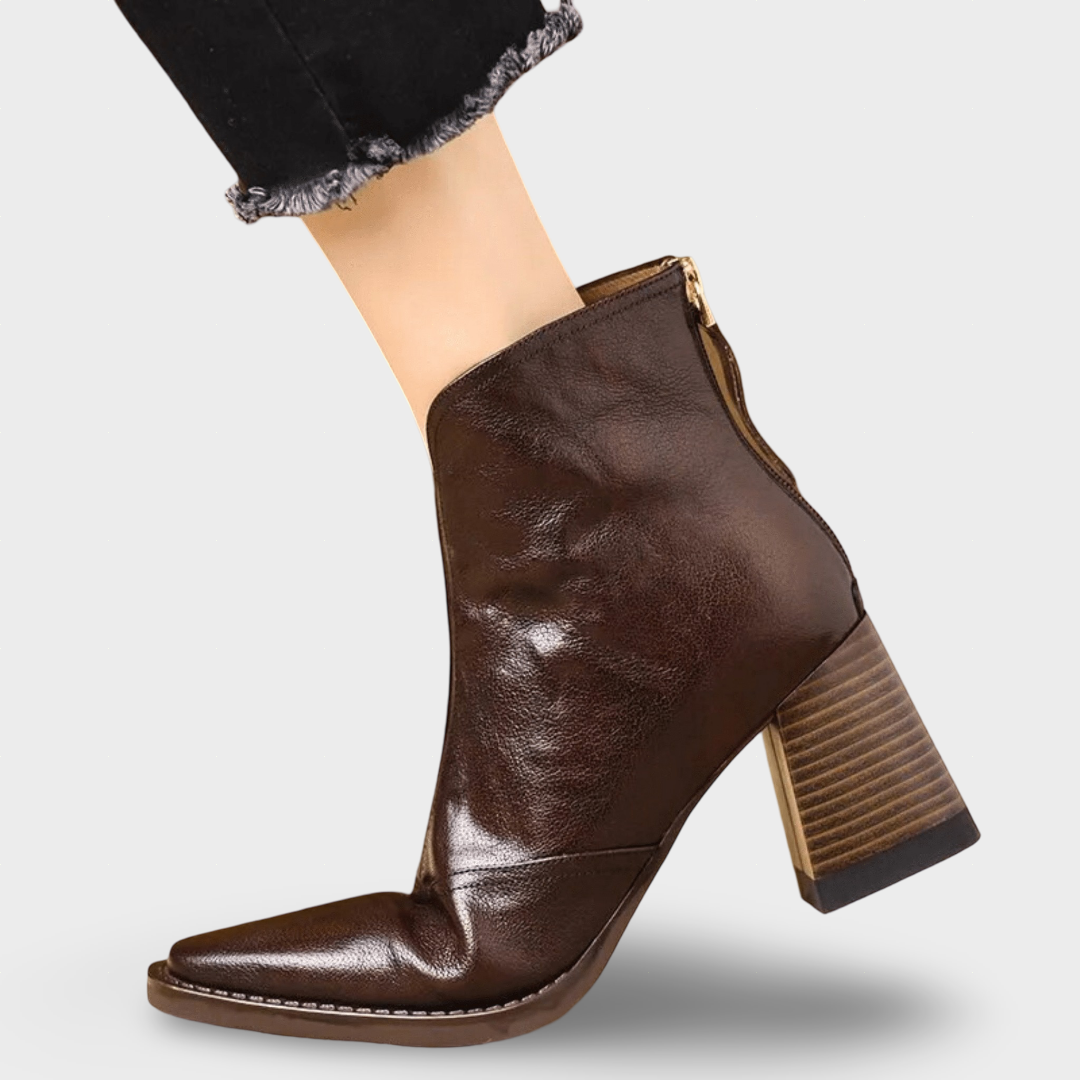 Mariana - Botas de Couro Vintage